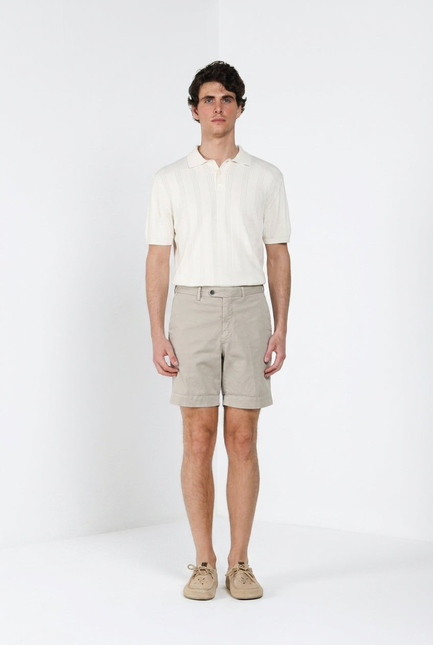 Boston Delamere Herren Chinoi Bermuda aus Stretch Twill relaxed fit