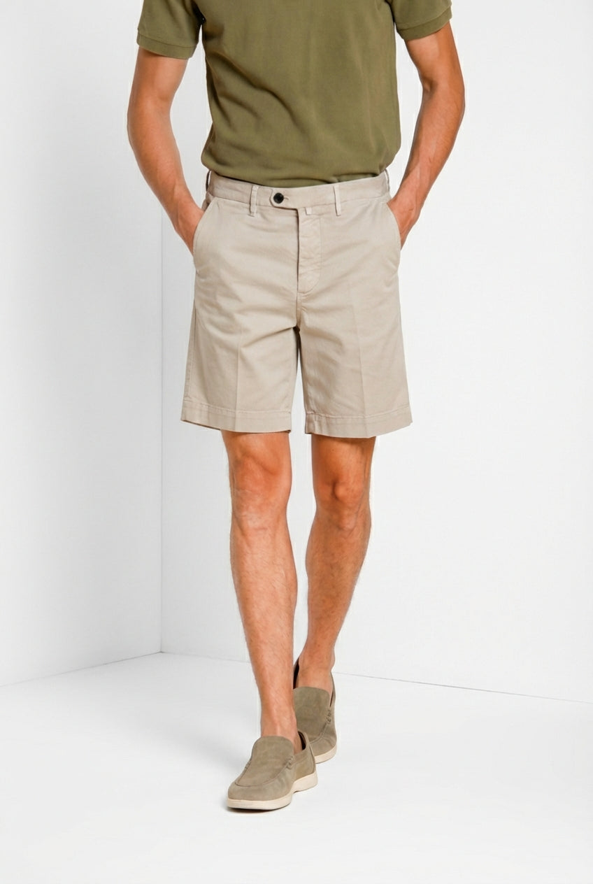 Boston Delamere Herren Chino Bermuda aus Stretch-Twill relaxed fit