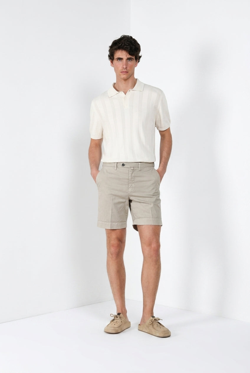 Boston delamere bermuda chino homme en twill stretch relaxed fit