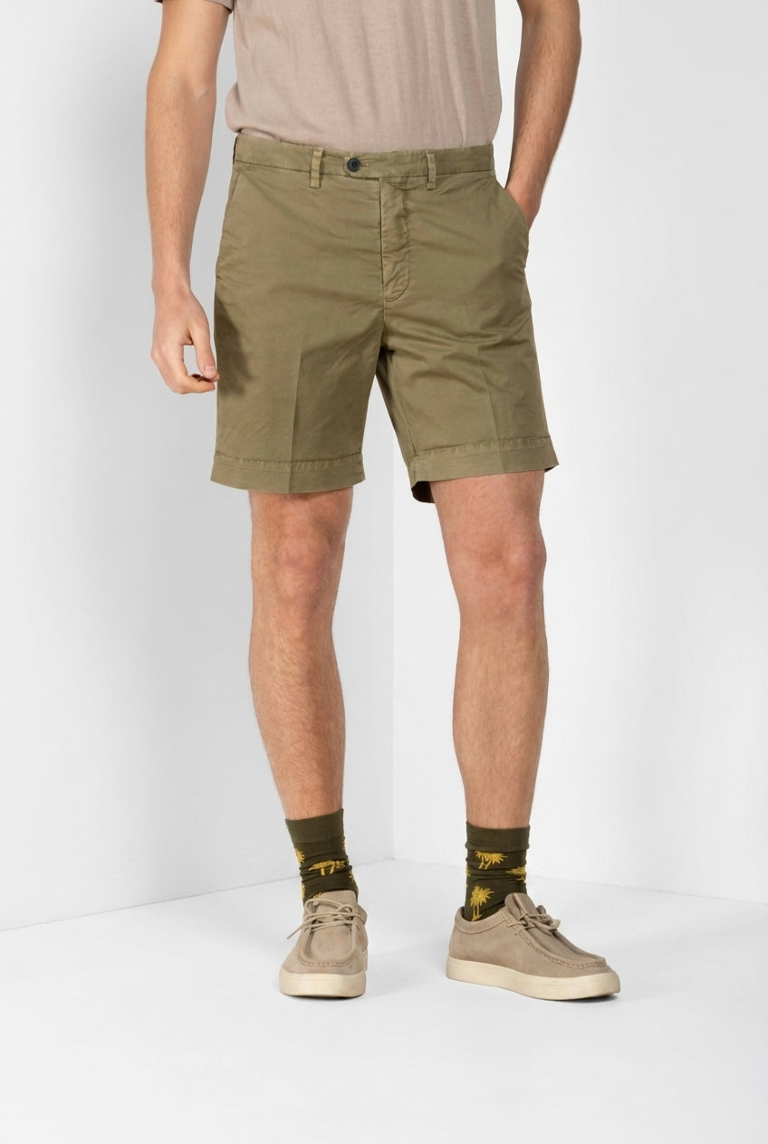 Boston delamere bermuda chino homme en twill stretch relaxed fit
