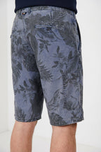 Denver M74 men's cargo bermuda in canvas hawaii print relaxed fit