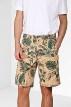 Denver M74 men's cargo bermuda in hawaii print canvas relaxed fit