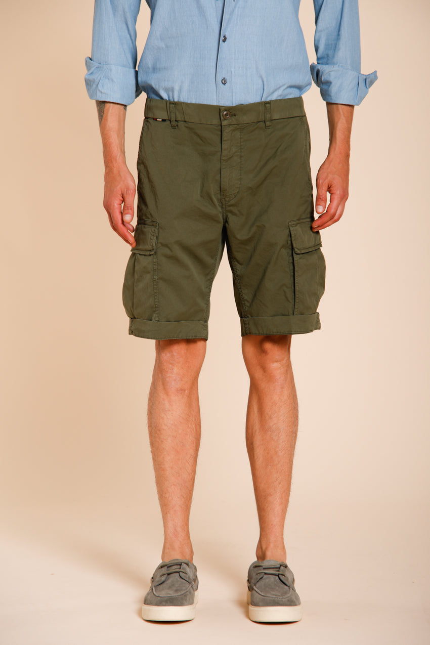 Cargo M74 bermuda cargo homme en gabardine stretch relaxed fit