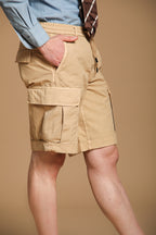 Cargo M74 men's cargo bermuda in oxford cotton canvas relaxed fit