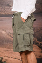 Cargo M74 bermuda cargo homme en toile canvas oxford Relaxed fit
