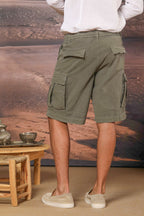 Cargo M74 bermuda cargo homme en toile canvas oxford Relaxed fit