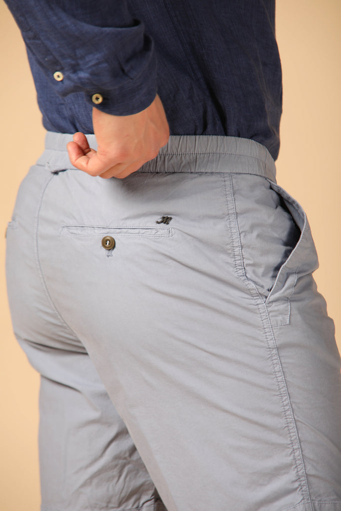 Image 5 of men's chino Bermuda shorts, Capri Khinos Summer model, in azure, regular fit by Mason's