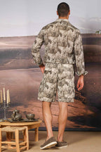 Torino chemise homme à manches longues en modal imprimé anglais