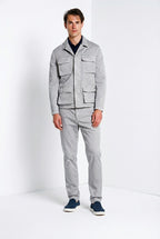 Flyshirt delamere men's overshirt jacket in stretch gabardine