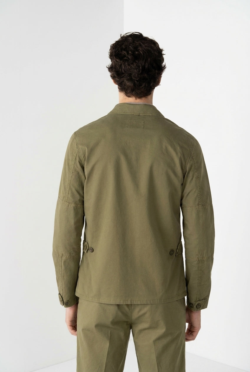Flyshirt Delamere Herren Jacke Overshirt aus Stretch Gabardine