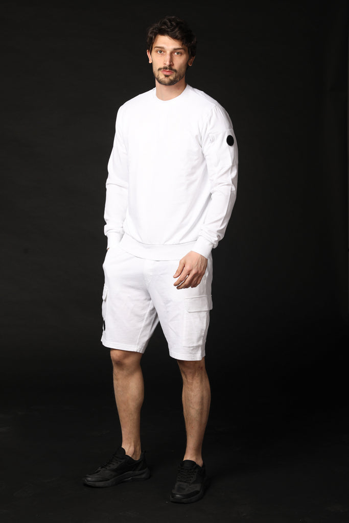 Image 2 of Marlon, a men's white sweatshirt, regular fit by Mason's