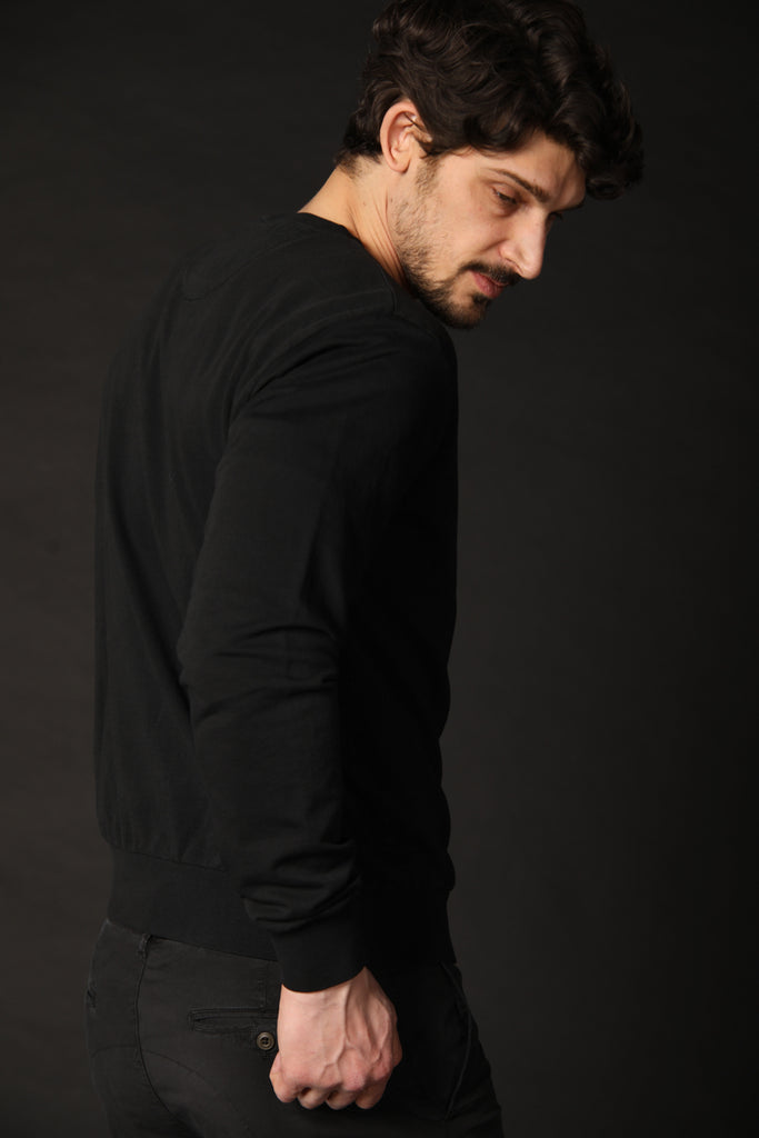 Image 4 of Marlon, a men's black hoodie, regular fit by Mason's