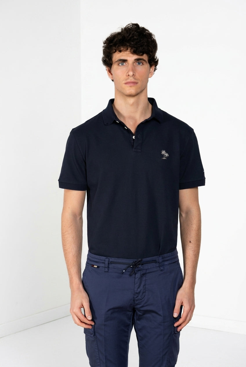 Leopardi polo homme en piqué ①