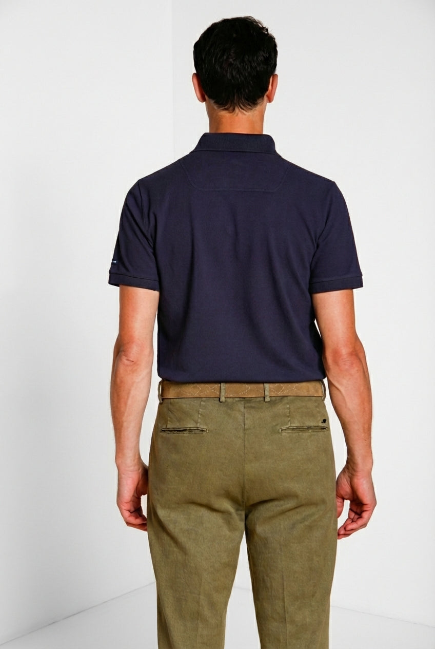 Leopardi polo uomo in piquet ①