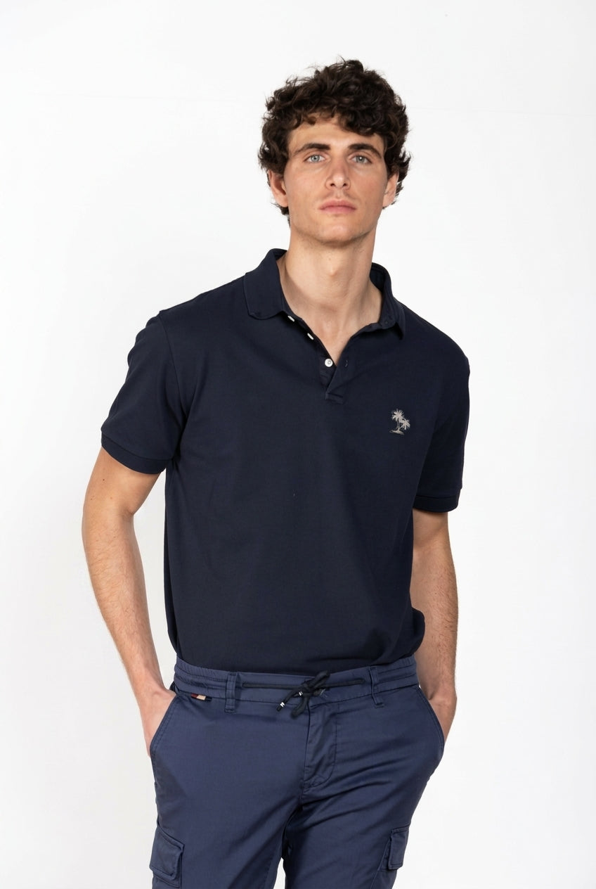 Leopardi polo homme en piqué ①