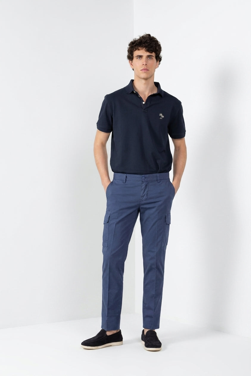 Leopardi polo homme en piqué ①