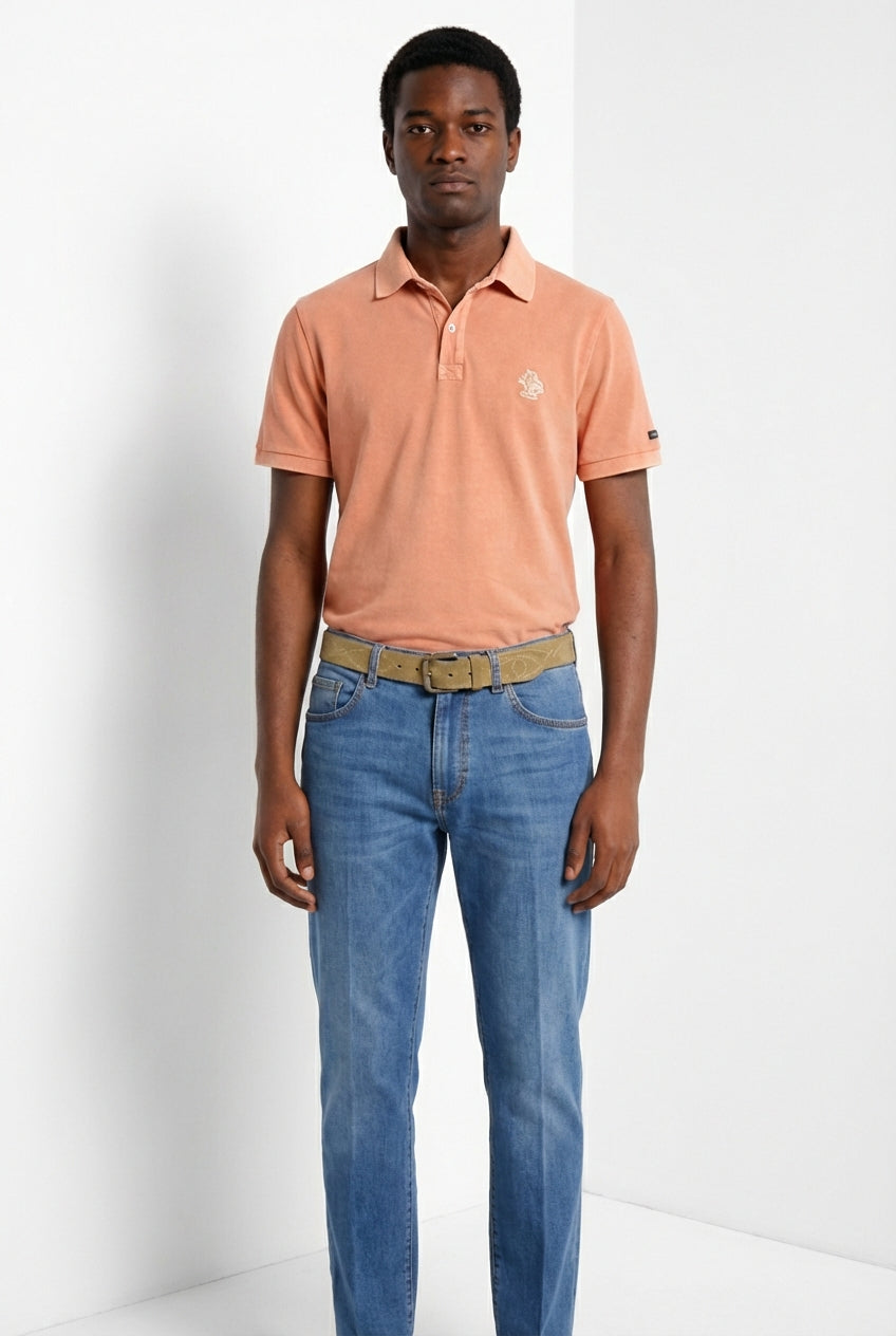 Leopardi delamere polo homme en piquet