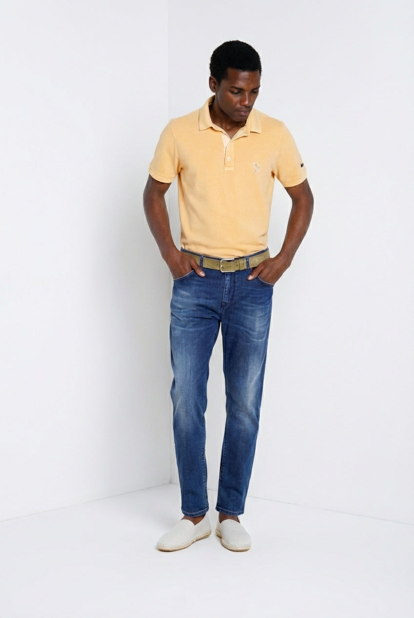 Leopardi delamere men's polo shirt in piquet