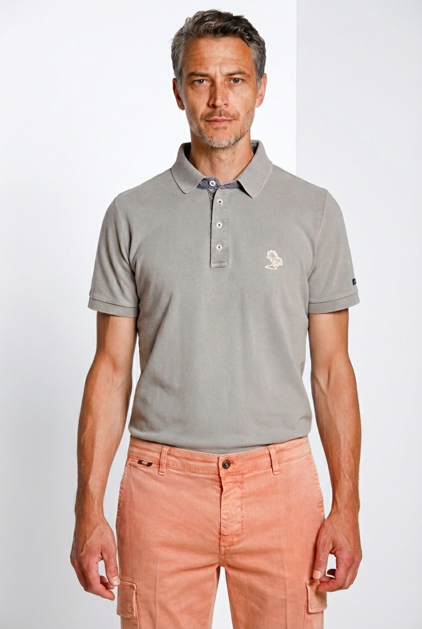 Leopardi delamere polo uomo in piquet