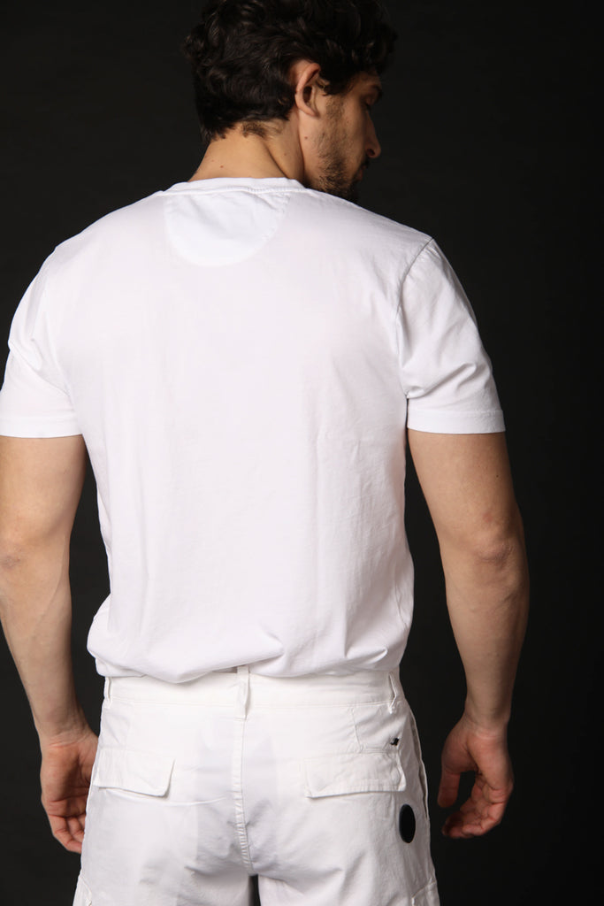 Image 5 of a men's Mason's T-shirt, Tom MM model, in white with a regular fit