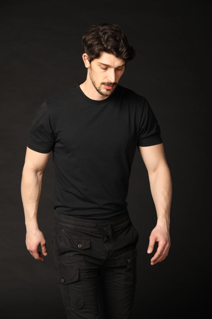 Image 2 of Mason's 'Tom MM' men's t-shirt in black, regular fit