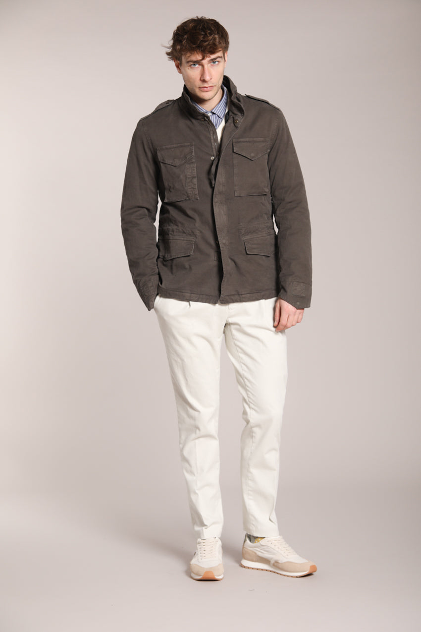 Field Jacket Man M74 Green in Stretch Cotton | Mason's Field Jacket Man M74 Green in Stretch Cotton | Mason's