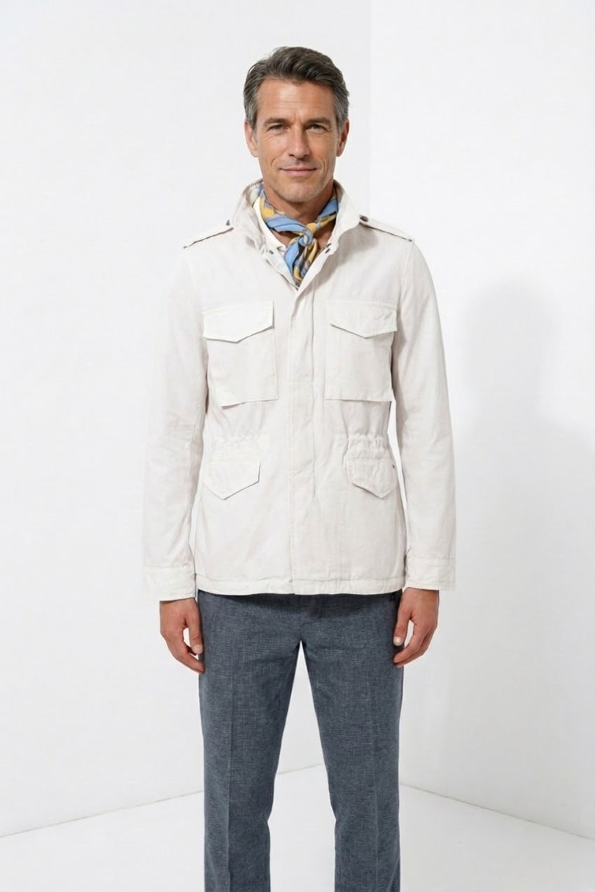 Field Jacket M74 men's jacket in oxford canvas ①