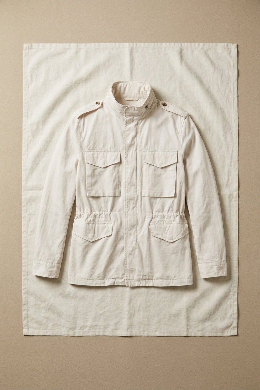 Field Jacket M74 men's jacket in oxford canvas ①