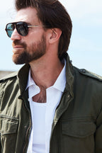 Field Jacket M74 men's jacket in oxford canvas ①