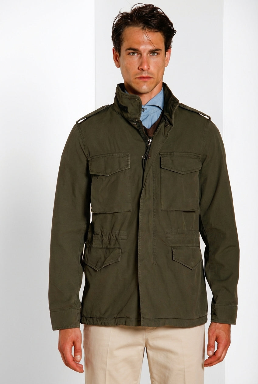 Field Jacket M74 men's jacket in oxford canvas ①