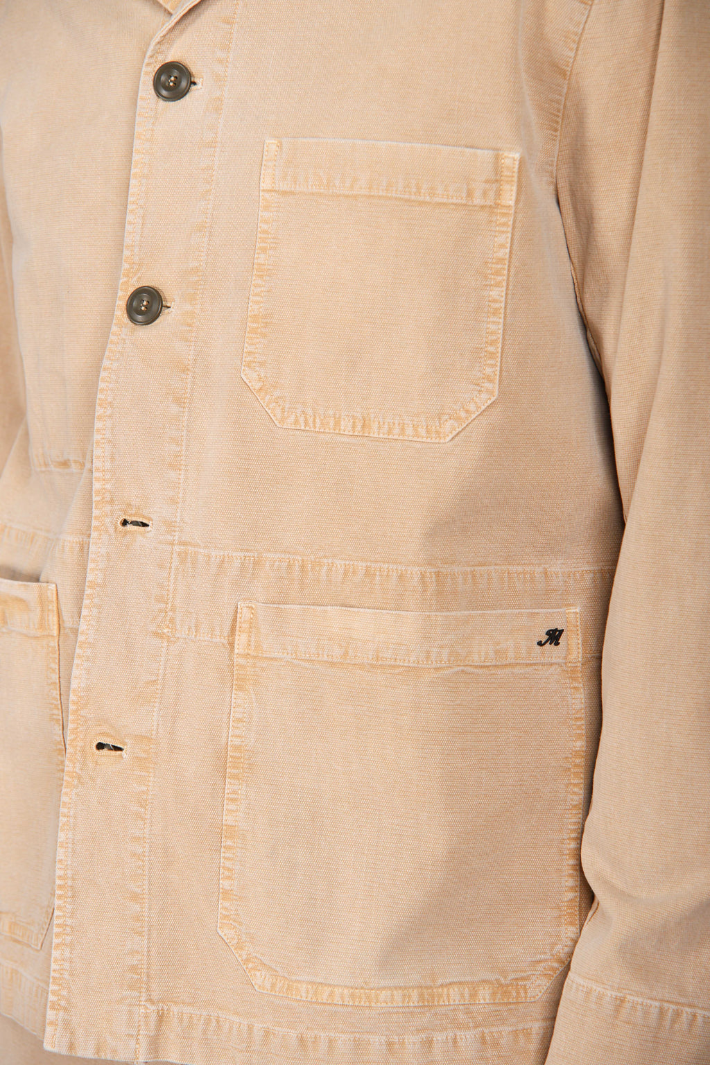 Detroit M74 overshirt uomo in panama fiammata