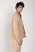 Detroit M74 overshirt uomo in panama fiammata