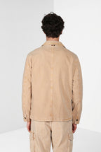 Detroit M74 men's overshirt in slub panama