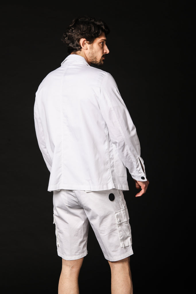 Image 5 of Mason's men's M74 Work model field jacket in white, regular fit