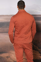 James overshirt uomo in cotone chevron