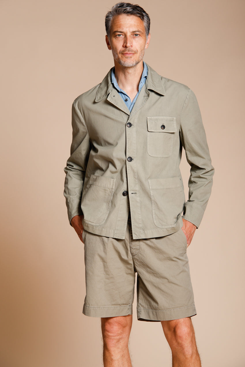 Work Jacket overshirt uomo in canvas oxford ①