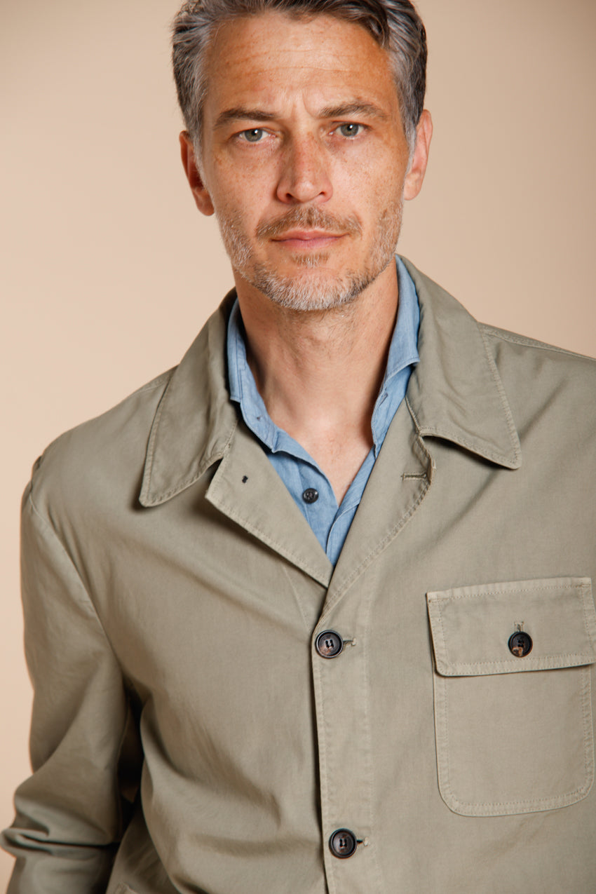 Work Jacket overshirt uomo in canvas oxford ①