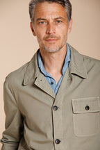 Work Jacket overshirt uomo in canvas oxford ①