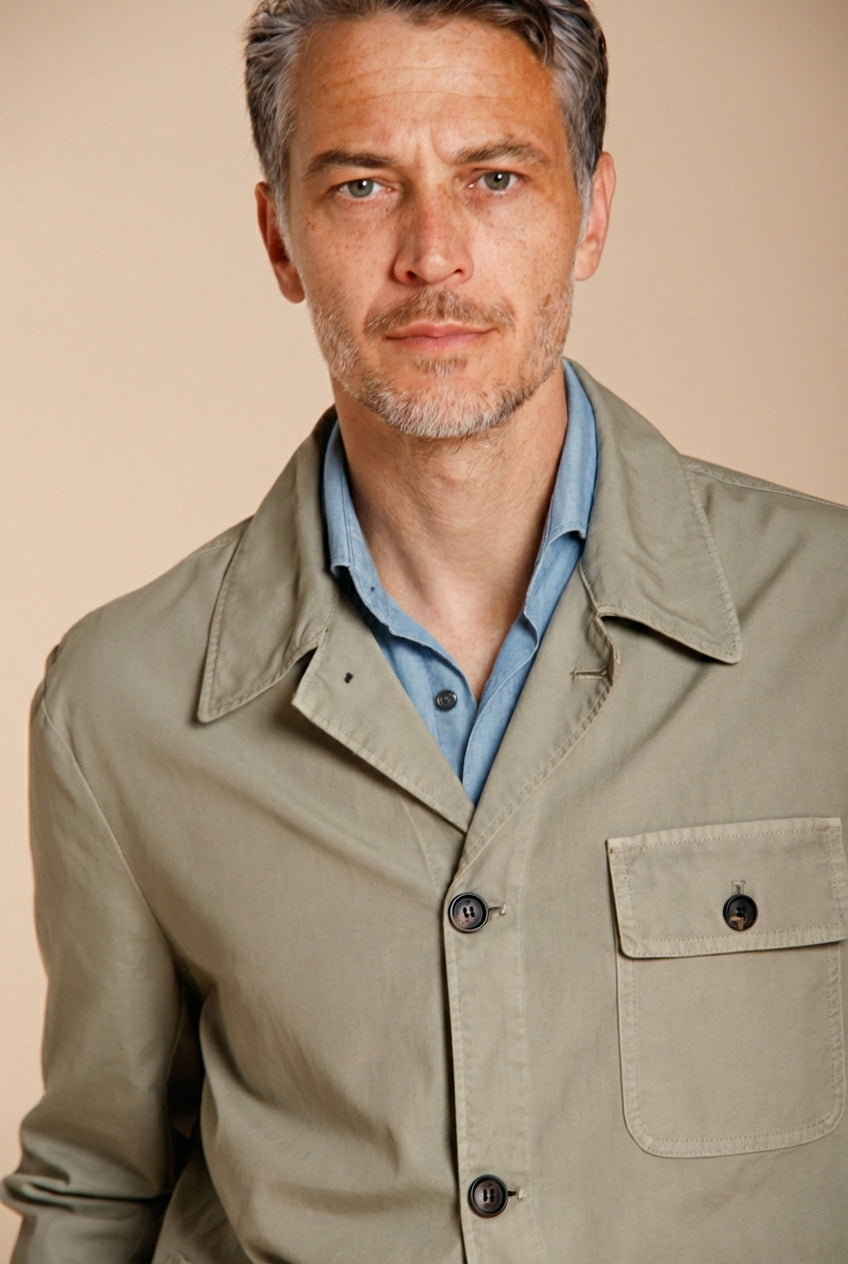 Work Jacket Herren Overshirt aus Canvas Oxford ①