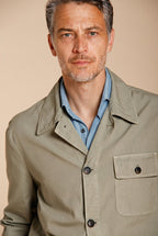 Work Jacket Herren Overshirt aus Canvas Oxford ①