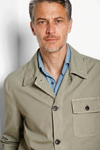 Work Jacket Herren Overshirt aus Canvas Oxford ①