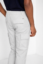 Chile Jogger pantalone cargo uomo in tela paracadute lyocell e cotone extra slim fit