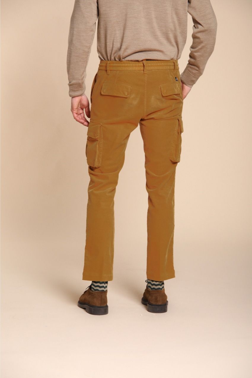Chile Jogger Herren-Cargohose aus 1500-Rippen-Samt extra slim fit