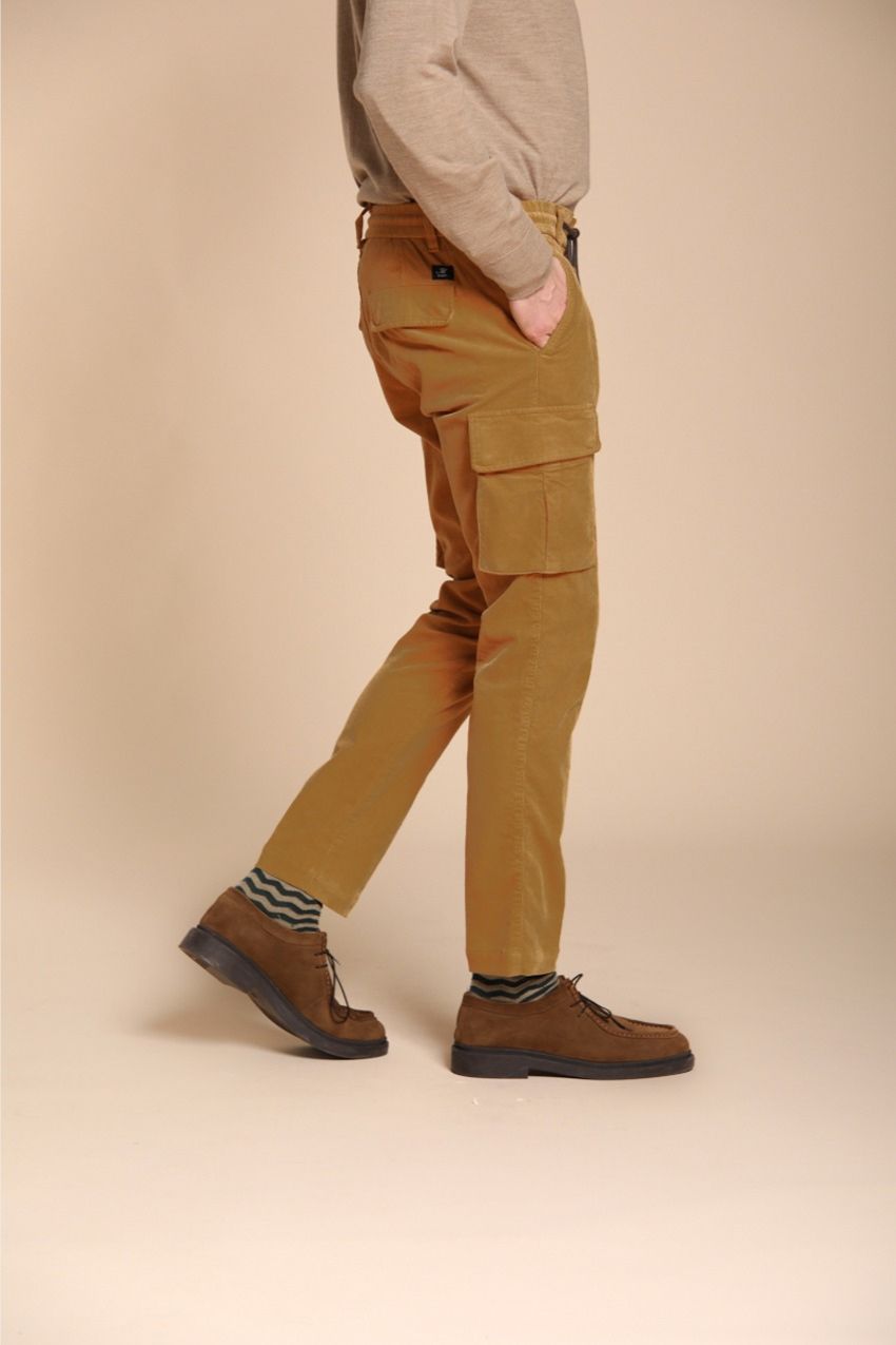 Chile Jogger Herren-Cargohose aus 1500-Rippen-Samt extra slim fit