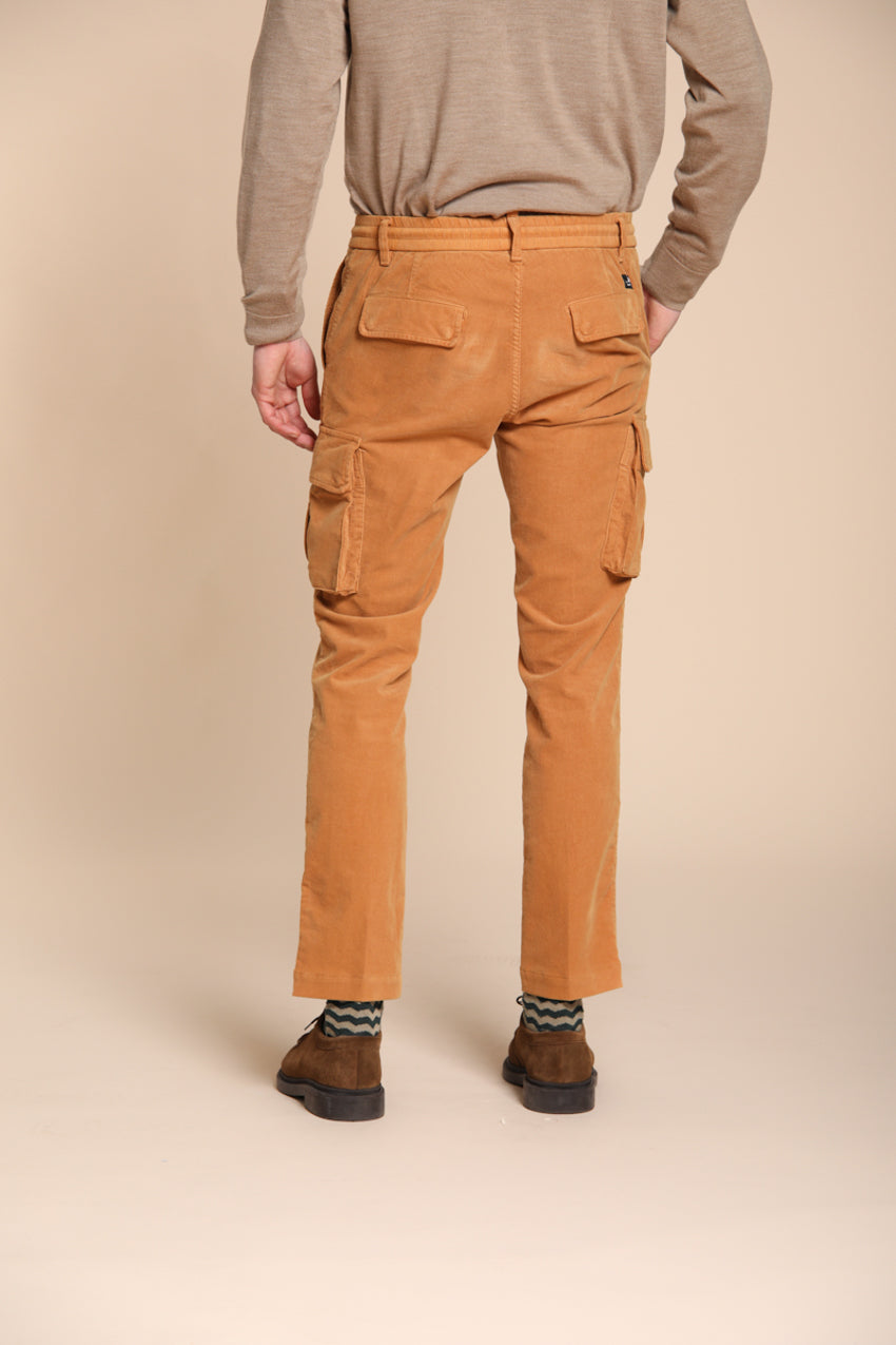 Foto 4 Chile Jogger pantalone cargo uomo in velluto 1500 righe extra slim fit