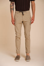 Chile Jogger pantalone cargo uomo in tela paracadute lyocell e cotone extra slim fit