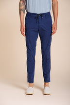 Chile Jogger men's cargo pants in lyocell and cotton parachute canvas extra slim fit