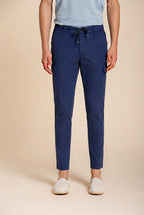 Chile Jogger men's cargo pants in lyocell and cotton parachute canvas extra slim fit