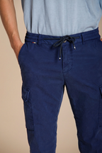 Chile Jogger men's cargo pants in lyocell and cotton parachute canvas extra slim fit