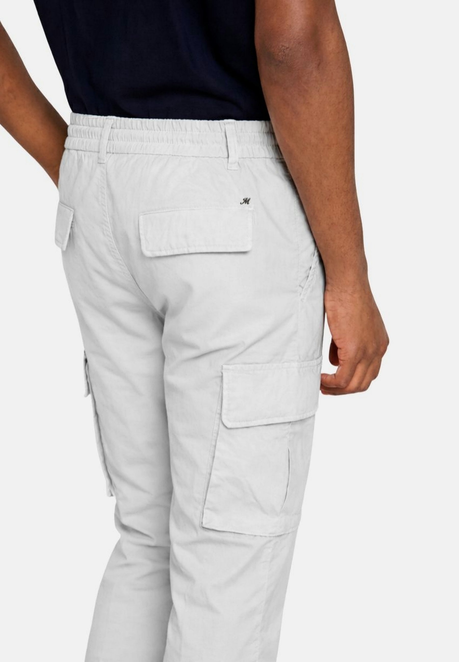 Chile Jogger pantalone cargo uomo in tela paracadute lyocell e cotone extra slim fit